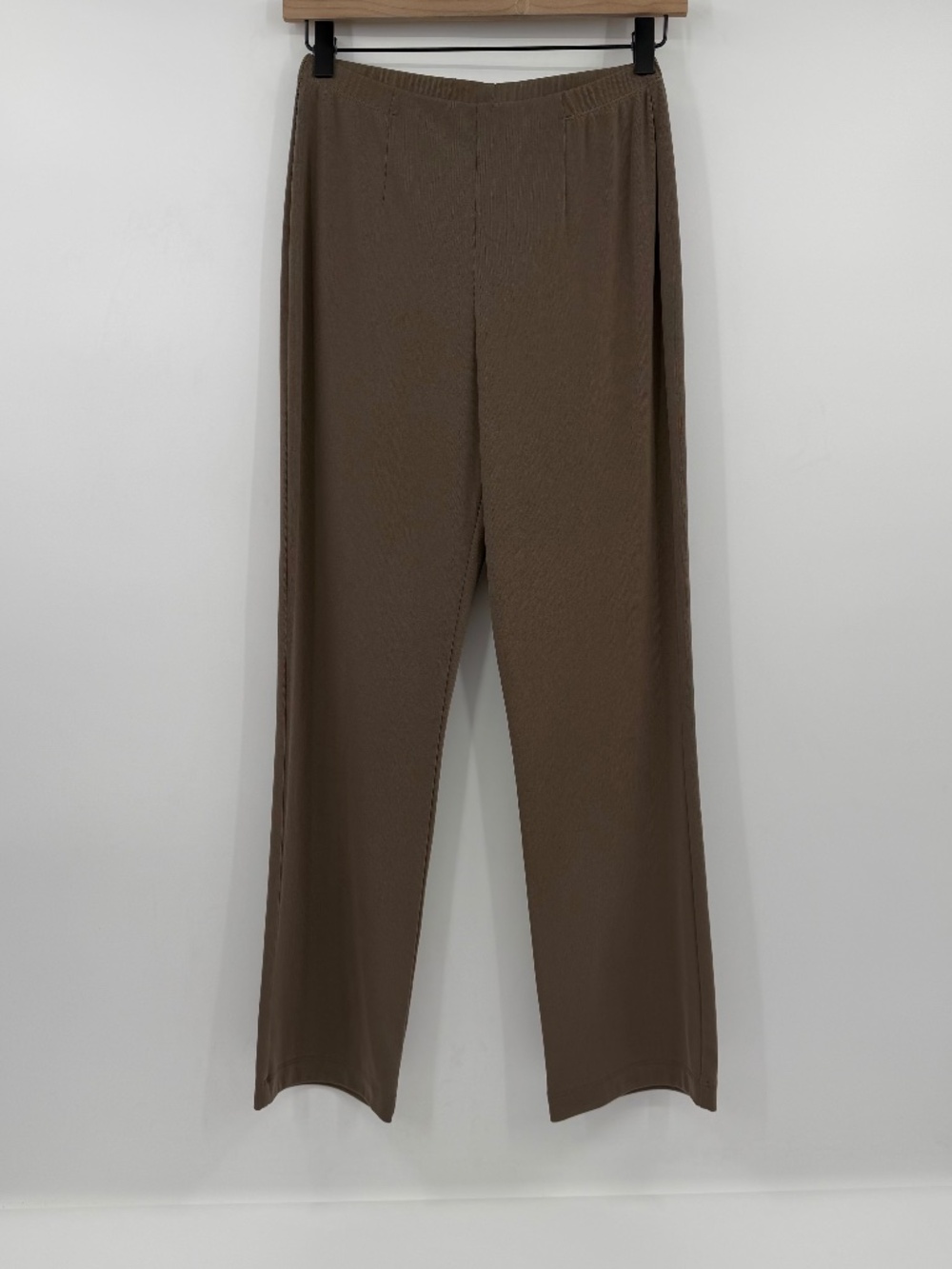 Chicos Easywear Pants Women 0 Small Short Green Slinky Pull On Straight Stretch